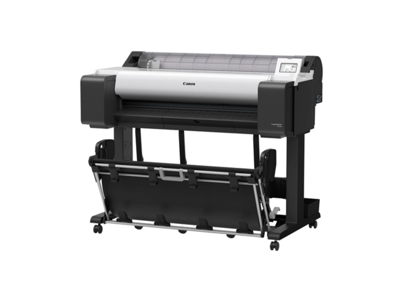 Широкоформатный принтер Canon imagePROGRAF TM-350 (36", A0, 5 цветов, A0 за 32 сек, 2400 x 1200 dpi, 2048 Мб, Диаметр втулки 2/3 дюйма, USB, Ethernet, Wi-Fi, печать на рулонах и листах, авторезак, подставка)