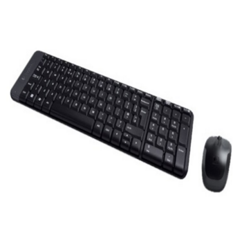 Комплект (клавиатура + мышь) Комплект (клавиатура + мышь)/ Keyboard+mouse Logitech Wireless Desktop MK220 (USB, FM, keyboard:2xAAA, mouse:optical, 1000dpi, 3btn+Roll, 1xAA) Retail
