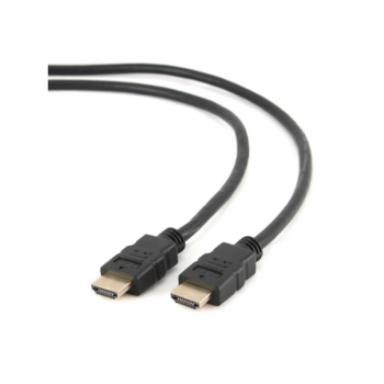 Кабель Cablexpert Кабель HDMI, 19M/19M, v2.0, медь, позол.контакты, экран, 1м, черный, пакет