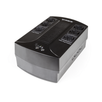Источник бесперебойного питания IRBIS UPS Personal plus 800VA/480W, AVR, 6xSchuko outlets(6 w battery support), 1 years warranty