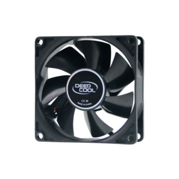 Вентилятор для корпуса DEEPCOOL Xfan80 80x80x25мм (240шт./кор, пит. от БП, черный, 1800об/мин) Color BOX