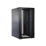 Шкаф ЦМО Шкаф серверный ПРОФ напольный 48U (800x1200) дверь перфор. 2 шт., черный, в сборе