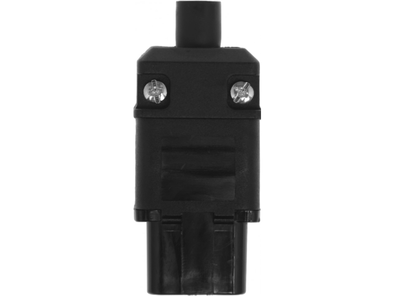 Вилка Вилка IEC 60320 C19, 16A, 250V, прямая, разборная, черная