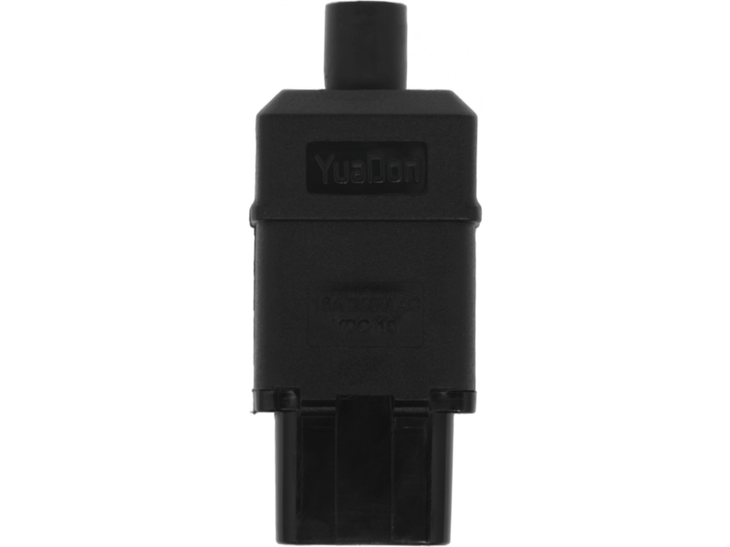 Вилка Вилка IEC 60320 C19, 16A, 250V, прямая, разборная, черная