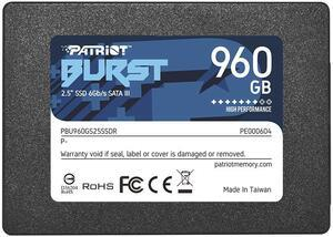 Накопитель SSD Patriot SATA-III 960GB PBE960GS25SSDR Burst Elite 2.5"