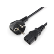 Шнур Power Cube кабель питания, разъем: Schuko(евровилка) - IEC 320 C13, длина 1.8 м., сечение 3x0.75, 10А, медь+ ПВХ, с заземлением, Россия, цвет черный