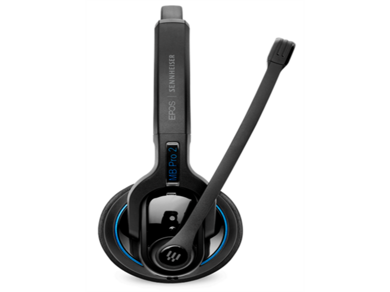 Гарнитура EPOS IMPACT MB Pro 2 UC ML, двусторонняя беспроводная гарнитура Bluetooth, подставка и Bluetooth USB-адаптер в комплекте (Sennheiser MB PRO 2 UC ML, 506046)