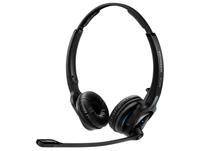 Гарнитура EPOS IMPACT MB Pro 2 UC ML, двусторонняя беспроводная гарнитура Bluetooth, подставка и Bluetooth USB-адаптер в комплекте (Sennheiser MB PRO 2 UC ML, 506046)
