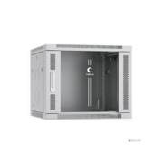 Cabeus SH-05F-9U60/60 Шкаф телекоммуникационный настенный 19" 9U 600x600x501mm (ШхГхВ) дверь стекло, цвет серый (RAL 7035)