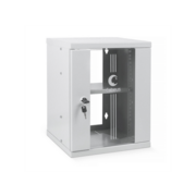 Cabeus WSC-8U Шкаф телекоммуникационный настенный 10" 8U 326x300x405mm (ШхГхВ) дверь стекло
