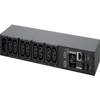 Блок распределения питания Блок распределения питания/ PDU CyberPower 20SWHVIEC8FNET(41005) NEW 1U, Switched 240V/16A, IEC320-C20 plug , 8 IEC outlets