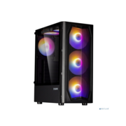 корпус ZALMAN N4 Rev.1, ATX, BLACK, WINDOW, 2x3.5", 2x2.5", 2xUSB2.0, 1xUSB3.0, FRONT 3x140mm RGB, REAR 1x120mm RGB, TOP 2x120mm RGB