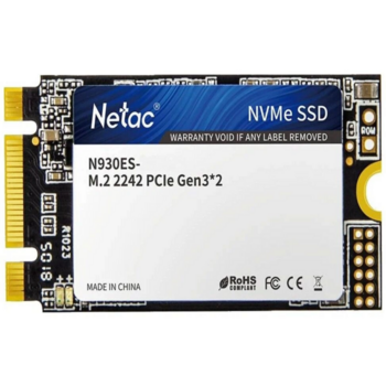 SSD накопитель Netac SSD N930ES 256GB PCIe 3 x2 M.2 2242 NVMe 3D NAND, R/W up to 1650/1260MB/s, IOPS(R4K) 130K/170K, TBW 150TB, 3y wty