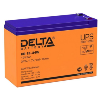 Delta Аккумуляторная батарея для ИБП HR 12-34W (12V/9Ah)