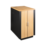 Шкаф Шкаф LANMASTER SOUNDPROOF звукоизолированный 18U 750x1130 мм, отделка под дерево, цвет лиственница