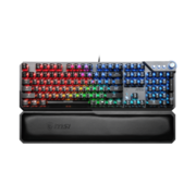 клавиатура проводная Gaming Keyboard MSI VIGOR GK71 SONIC, Wired, Mechnical, with Multimedia functions, Light & Fast Red MSI Sonic Switch, incl. Wrist Rest, RGB, Black