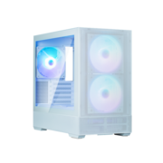 корпус ZALMAN P30 AIR, MATX, WHITE, WINDOW, 2xCombo (3.5'' or 2.5''), 3x2.5", 1xUSB TYPE-C, 1xUSB3.0, FRONT 2x140mm ARGB, REAR 1x140mm ARGB