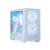 корпус ZALMAN P30 AIR, MATX, WHITE, WINDOW, 2xCombo (3.5'' or 2.5''), 3x2.5", 1xUSB TYPE-C, 1xUSB3.0, FRONT 2x140mm ARGB, REAR 1x140mm ARGB