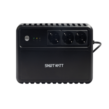 Источник бесперебойного питания SMARTWATT ИБП линейно-интерактивный, 400/240 ВА/Вт, напольный, LED индикация, Schuko CEE7/4 - 3 шт.