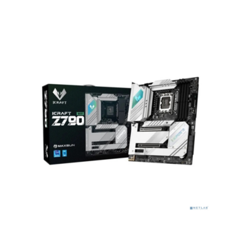 MAXSUN MS-iCraft Z790 WIFI (Socket 1700, ATX, 4xDDR5, HDMI/DP, 4*SATA3, 4*M.2, 1xPCI-E 16x/2*PCIEx4/1*PCIEx1, 4*USB 2.0, 4*USB 3.2 Gen1, 1*TypeC, LAN 2*2.5G, Bluetooth, Wi-Fi 802.11ax, RTL)