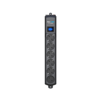 Сетевой фильтр ZIS PILOT S-MAX, 1,8м, 5+1 розетка, 16А/3,6кВт, графит (б/у, после ремонта, без коробки)