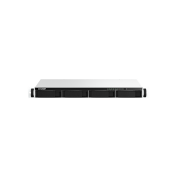 Система хранения данных QNAP SMB 1U/4bay QC 2,0GhzCPU/8Gb(upto16Gb)/upto 28HDD with TL-R1200C-RP/SATA(3,5" 2,5")/ 2xUSB3.2 2xUSB2.0/2xM.2/1xHDMI/2x2,5Gb/iSCSI/1xPS/no rail(RAIL-B02)/3YW TS (существенное повреждение коробки)
