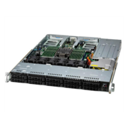 Серверная платформа Supermicro SuperServer 1U 111C-NR noCPU(1) 4th/5th Gen(MCC Carrier)/ 350W TDP/no DIMM(16)/ 4x NVMe Hybrid+ 6x SAS/SATA/ 2x1Gb/ SFT-DCMS-SINGLE/2x 860W/ 2nd config
