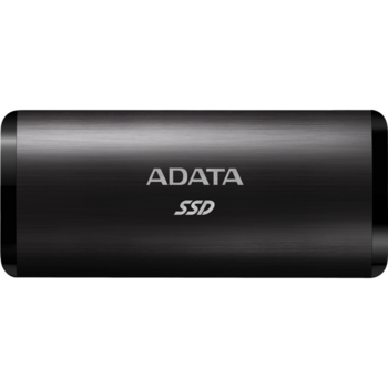 Твердотельный накопитель Твердотельный накопитель/ ADATA External SSD SE760, 256GB, Type-C, USB 3.2 Gen2, R/W 1000/800 MB/s, 122x44x14mm, Black (3 года)