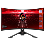 Монитор ASROCK 34" PG34WQ15R3A VA Curved 3440x1440 1 ms MPRT 550 cd 165Hz HDR 400 VESA Tilt HDMI*2 DP Type C black