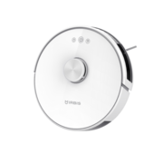 Робот-пылесос с LIDAR (лазерный дальномер) навигацией Robot vacuum IRBIS Peach 0421,3000 mAh,28W,3000Pa, Hyrpscope,White, charging stat, power adapter, roller brush & cloth for wet, water tank, dust collector, brushes 2, HEPA f (обрезана одна из щеток.)