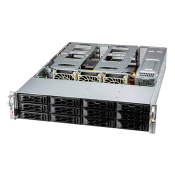Серверная платформа Supermicro SuperServer 2U 521C-NR noCPU(1) 4th/5th Gen(MCC Carrier)/ noDIMM(16)/ 12x3,5"/ 2x1Gb/ SFT-DCMS-SINGLE/ 2x1200W/1st config