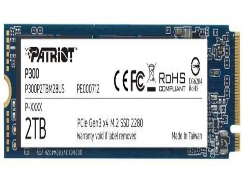 Накопитель SSD Patriot PCIe 3.0 x4 2TB P300P2TBM28 P300 M.2 2280