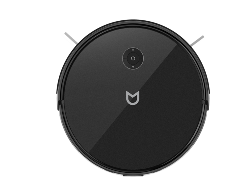 Робот-пылесос с гироскопом Robot vacuum IRBIS Bean 0421,2500 mAh,28W,3000Pa, Hyroscope, Black, charging stat, remote, roller brush & cloth for wet,2 in 1 water tank&dust collector, brushes 3,HEPA filter2, (следы эксплуатации)
