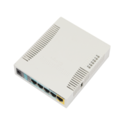 Точка доступа wi-fi MikroTik RouterBOARD 951Ui-2HnD with 600Mhz CPU, 128MB RAM, 5xLAN, built-in 2.4Ghz 802b/g/n 2x2 two chain wireless with integrated antennas, desktop case, PSU, RouterOS L4 (потертости)
