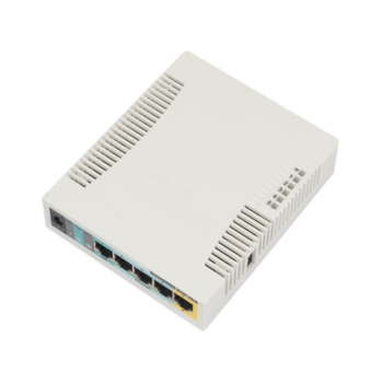 Точка доступа wi-fi MikroTik RouterBOARD 951Ui-2HnD with 600Mhz CPU, 128MB RAM, 5xLAN, built-in 2.4Ghz 802b/g/n 2x2 two chain wireless with integrated antennas, desktop case, PSU, RouterOS L4 (потертости)