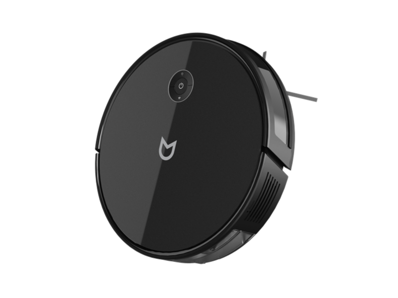 Робот-пылесос с гироскопом Robot vacuum IRBIS Bean 0421,2500 mAh,28W,3000Pa, Hyroscope, Black, charging stat, remote, roller brush & cloth for wet,2 in 1 water tank&dust collector, brushes 3,HEPA filter2, (царапины,потертости)