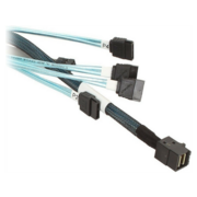 кабель Cable SFF-8643 - 4*SATA (MiniSAS HD -to- 4*SATA), 1m (analog LSI00411, 2279800-R, L5-00221-00, MD-6705050-100)