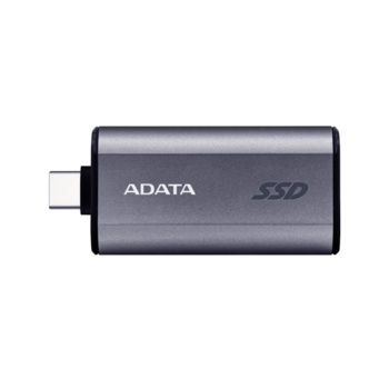 Твердотельный накопитель Твердотельный накопитель/ ADATA External SSD SC750, 500GB, Type-C, USB 3.2 Gen2, R/W 1050/1000 MB/s, 53x28x12mm, Grey (5 лет)