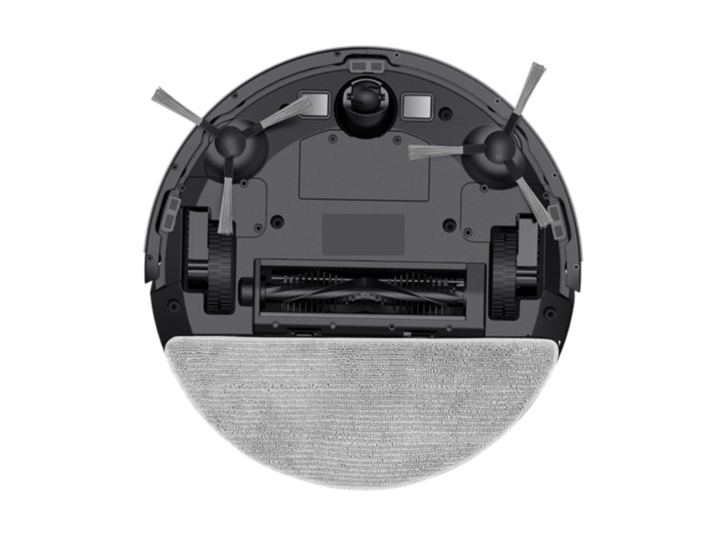 Робот-пылесос с гироскопом Robot vacuum IRBIS Peach 0121,2500 mAh,28W,2000Pa, Hyroscope, Black, charging stat, remote, roller brush & cloth for wet, 2 in 1 water tank & dust collector, brushe (существенное повреждение коробки)