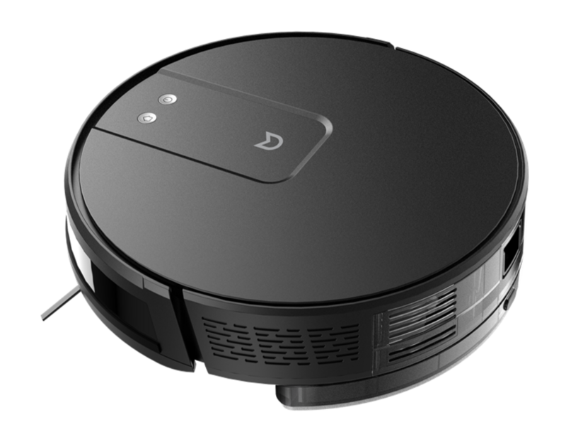 Робот-пылесос с гироскопом Robot vacuum IRBIS Peach 0121,2500 mAh,28W,2000Pa, Hyroscope, Black, charging stat, remote, roller brush & cloth for wet, 2 in 1 water tank & dust collector, brushe (существенное повреждение коробки)