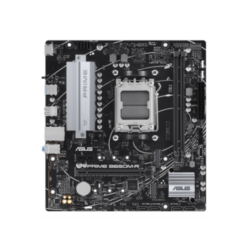 ASUS PRIME B650M-R (Socket AM5, mATX, 2xDDR5(96GB), HDMI 2.1, 1xPCIe 4.0x16/1xPCIe 4.0, 1xLAN (2.5GbE), 4xSATA 6Gb/s, 2xM.2, 2xUSB 3.2, 4xUSB 2.0)