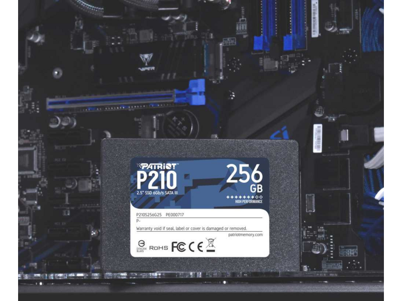 Твердотельный накопитель Patriot SSD P210 256GB SATA3 2.5" R500/W400 TBW 120TB 3D NAND