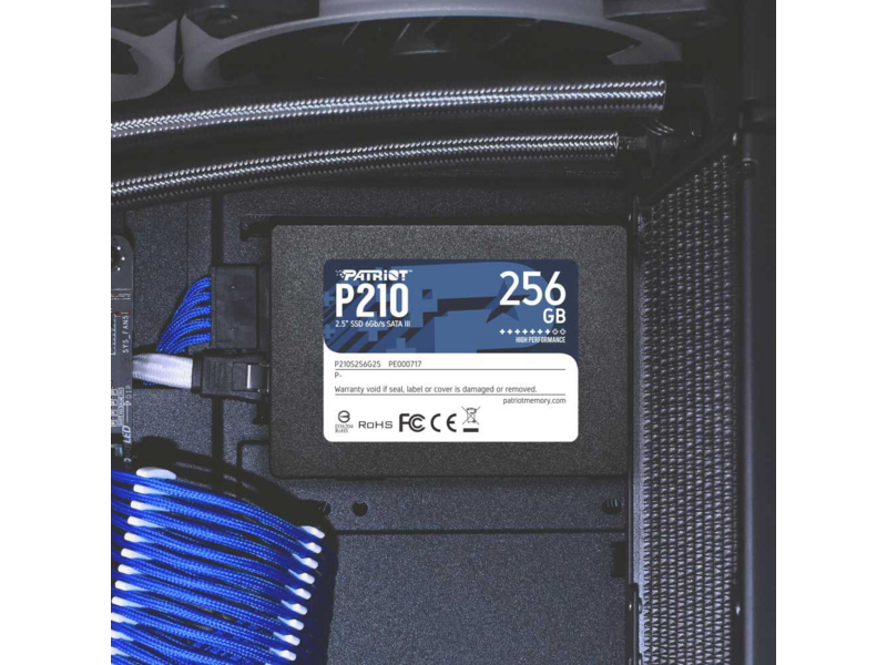 Твердотельный накопитель Patriot SSD P210 256GB SATA3 2.5" R500/W400 TBW 120TB 3D NAND