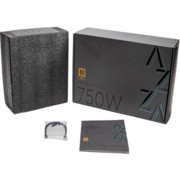 Блок питания Azza ATX 750W PSAZ-750G 80+ gold (20+4pin) APFC 120mm fan 6xSATA Cab Manag RTL