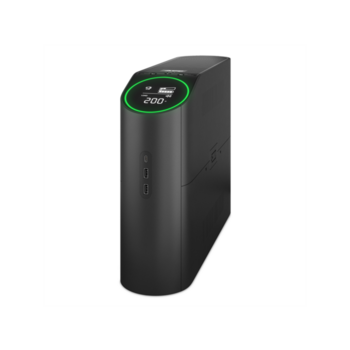 Источник бесперебойного питания APC Back-UPS Pro for Gaming, 2200VA/1320W, 230V, 4xSchuko and 2xIEC C13 outlets, RGB Lights, Data/DSL protrct, 2x Type A and 1x Type C USB, Midnight(Black), 1 year warranty