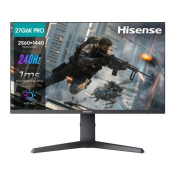 Монитор Hisense Монитор Hisense/ 27"/2560x1440, IPS, 16:9, матовый, 240Гц, время отклика 1мс, 320кд/м2, 1000:1,DisplayPort, HDMI*2, черный