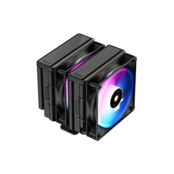 Кулер для процессора Ocypus Delta A62 BK ARGB, 2x120mm ARGB FAN, Top Panel, 6 HEAT PIPES, 4-PIN PWM, 500-2000 RPM, 29DBA, HYDRO BEARING, LGA115X/1200/1700/18XX, AM4/AM5
