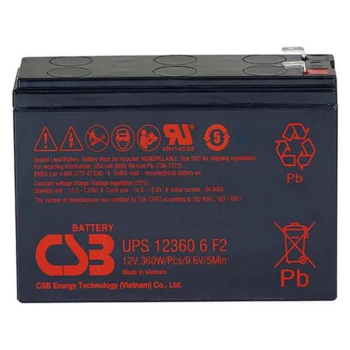 Батарея для ИБП CSB UPS123606 F2 12В 7.5Ач