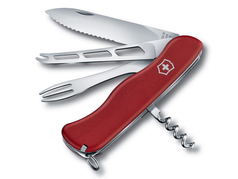 Нож перочинный Victorinox Cheese Master W (0.8313.W) 111мм 8функц. красный карт.коробка
