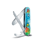 Нож перочинный Victorinox My First Victorinox Dolphin Edition (0.2373.E1) 84мм 9функц. голубой/рисунок карт.коробка